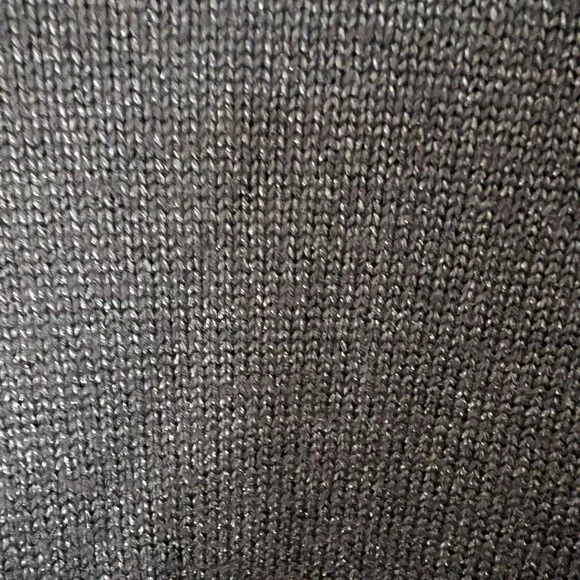 J. Jill Metallic Black Festive Midweight Pullover Sweater Rayon Cotton Blend XL - Picture 6 of 6